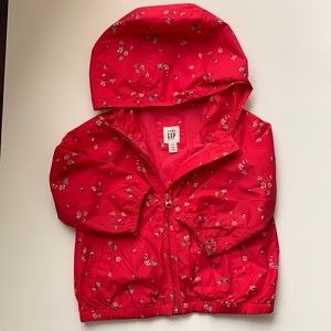 Baby Girls Floral Windbreaker, Fall Coat